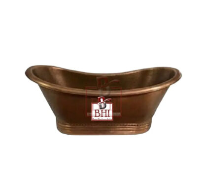 Copper Bath Tub Antique Handmade  ( Waste Pipe Hole In Center ) 168x81x79cms #5070