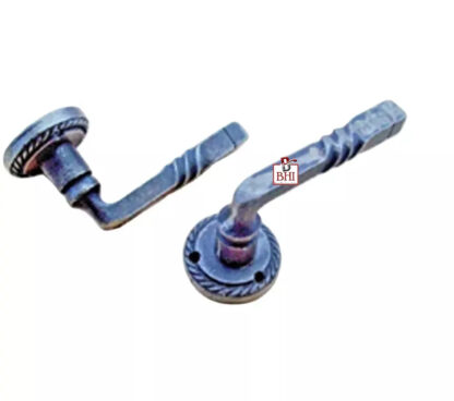 Cast Iron	Georgian twisted lever on rose 120mm#6261 - Image 3