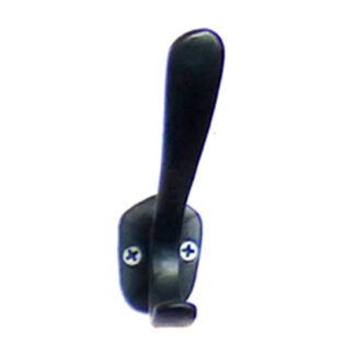 Cast Iron Hat & Coat Hook 90mm #1667 Black Finish