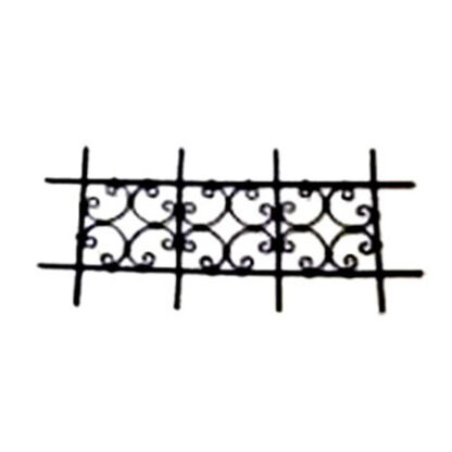Speak-Easy Decorative Door Cast Iron Grill for Peephole and Door Viewer in Home 920mm #2798 Black Powder Coated
