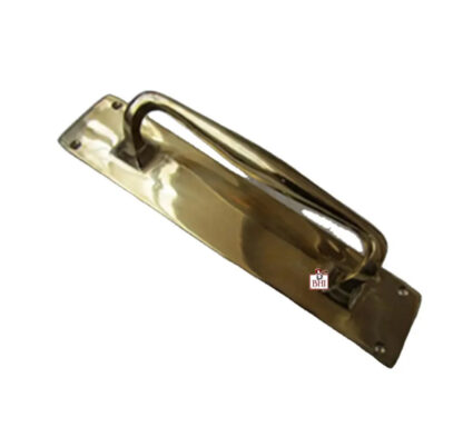 Solid Brass English Style Victorian Plaster Door Pull Handle On Plate  300mm #1279