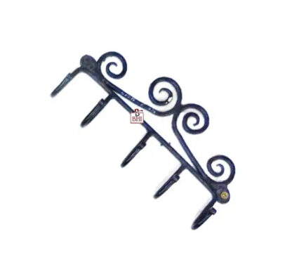 Hand Forged Iron Wall Hook-Five Hangers 185mm #235 - Image 3