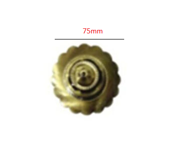 Decorative Nail Heads Brass Domes - 75mm #1115 - Image 2