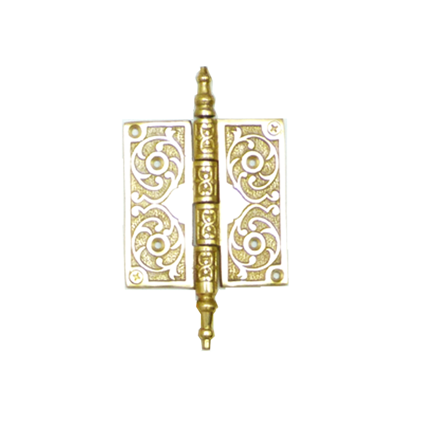 Brass American Decorative Door Hinge 88mm #1349 (Set of 4 Pcs)