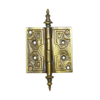 Brass American Decorative Door Hinge 100mm #1354 (Set of 4 Pcs)