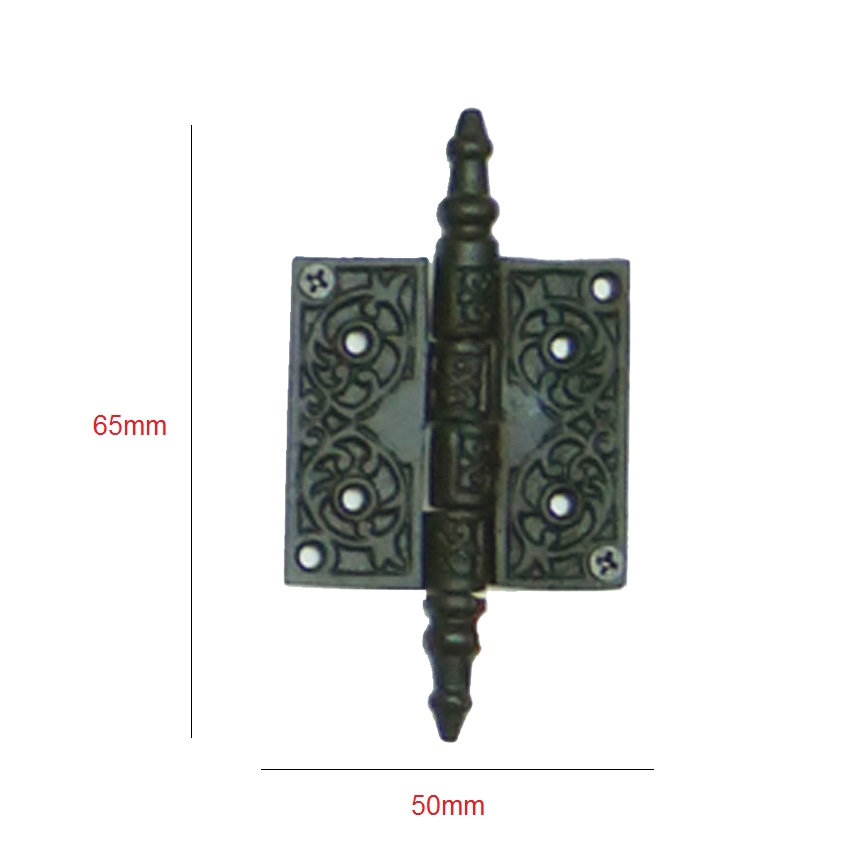 Cast Iron American Decorative Door Hinge 65mm #1361 (Set of 4 Pcs) - Image 2
