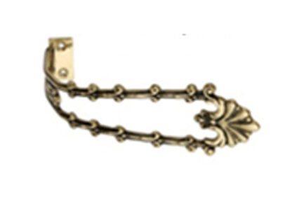 Brass Drapery & Curtain Tie Holdbacks Filgree Design 105mm  # 1462