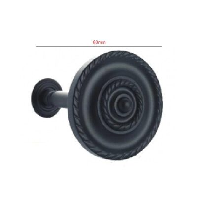 Brass Drapery & Curtain Tie Holdbacks Rosette style 80mm #1467 - Image 2