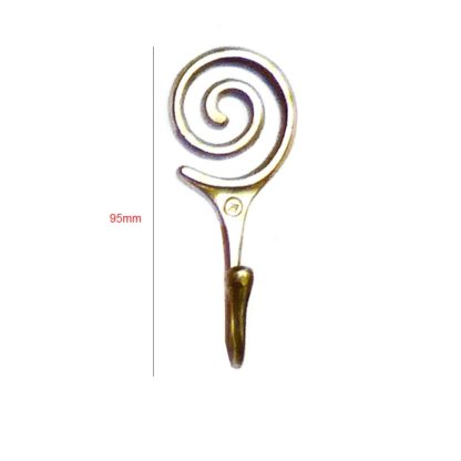Brass Curtain Tie Hook  95mm #1477 - Image 2