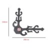 Cast Iron Corner Strap Fancy 200mm #1498 - Image 2