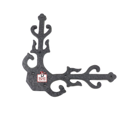 Cast Iron Corner Strap Fancy 200mm #1498