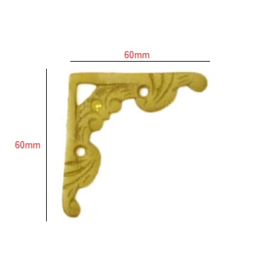 Brass Corner 60x60mm #1507 - Image 2