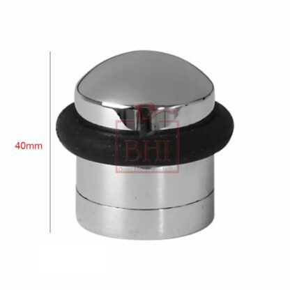 Aluminum Cylinder Door Stop -Satin Anodised - Floor Mounted - Concealed Fixing for Improved asthetics 40mm #204 - Image 2