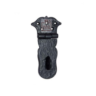 Hasp & Staple1 Adonai Hardware Paran Heavy Duty Antique Cast Iron Safety Locking Hasp and Staple for Vintage Pirates Treasure Chest, Trunks, Wooden Jewelry Box 150mm #2371