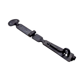Hand Forged Wrought Iron Lockable Hasp &  Staple Dutch style  290mm #2375