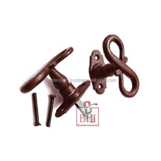 Cast Iron S Handle 80mm #2397 Brown Wax