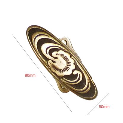 Brass Ornate Sprung Window Handle 90mm#2556 - Image 2