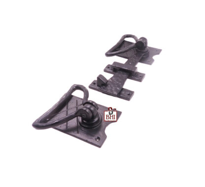 Cast Iron Heavy Gate Latch HR Ring Set 215mm #2672 - Image 3
