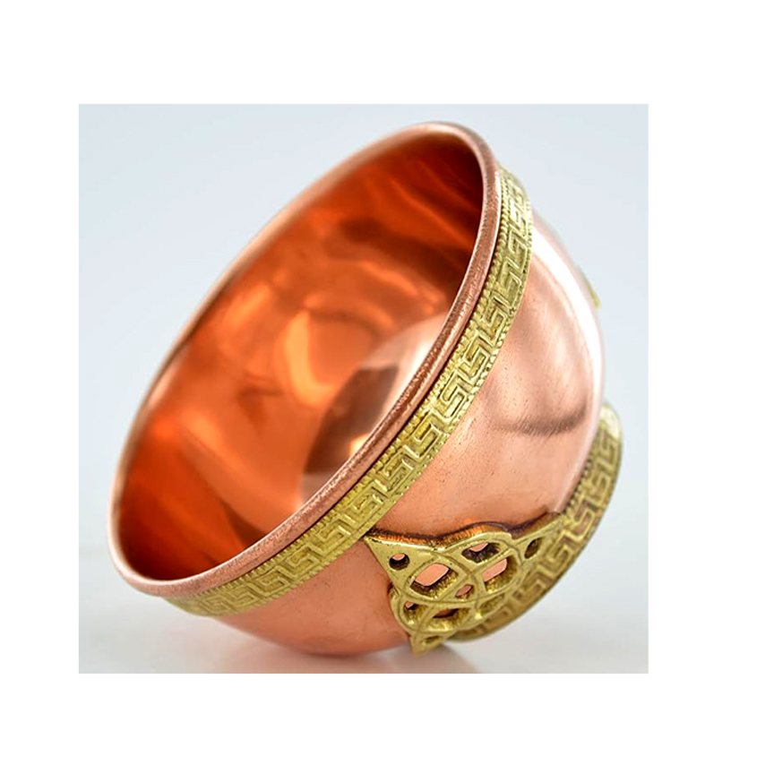 Copper Triquetra Offering Bowl for Altar Use, Rituals, Incense, Smudging, Decoration, and More 77mm #2791 - Image 5