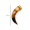 Horn Drinking Mug For Vine / Bear With Decorative Leather Holder 250mm #2898 - Image 2