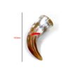 Horn Drinking Mug For Vine / Bear With Decorative Leather Holder 160mm #2899 - Image 2
