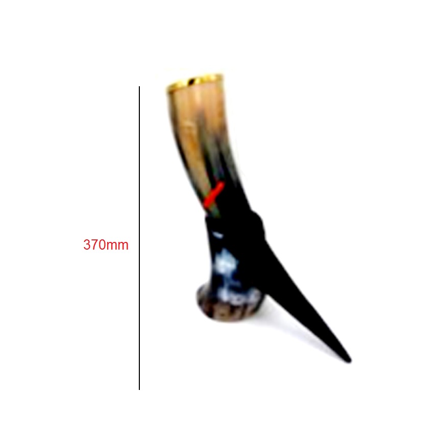 Horn Drinking Mug For Vine / Bear With Horn Stand 370mm #2910 - Image 2