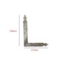 Hand Forged Iron Corner Strap 230mm #2943 - Image 2