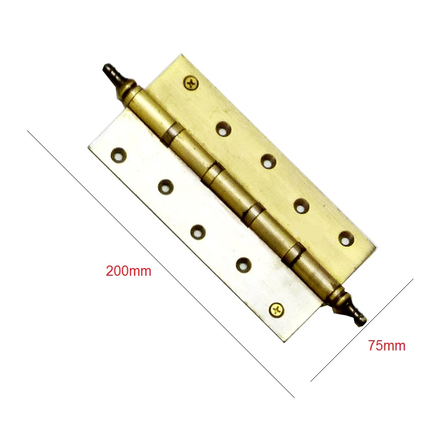 Brass Hinge 200mm #2951 (Set of 4 Pcs) - Image 2