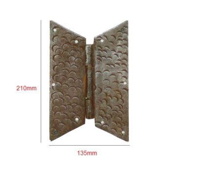 Hand Forged Iron Retro Door Hinge Heavy And Large Door Rough Hammered Design 210mm #3087 (Set of 4 Pcs) - Image 2