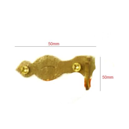 Brass Corner / Plate 50x50mm #3114 - Image 2
