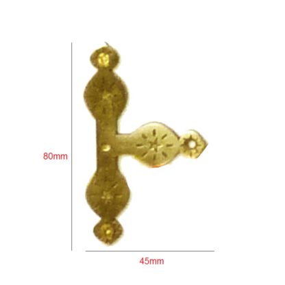 Brass Corner / Plate 80x45mm #3116 - Image 2