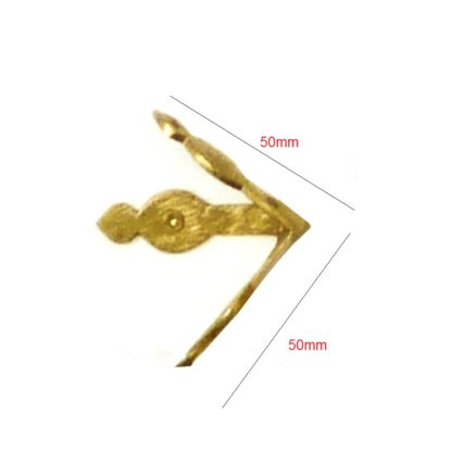 Brass Corner / Plate 65x50mm #3141 - Image 2
