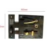 Hand Forged Iron And Forged Iron Spring Gate Latch Set +100mm #3144 - Image 2