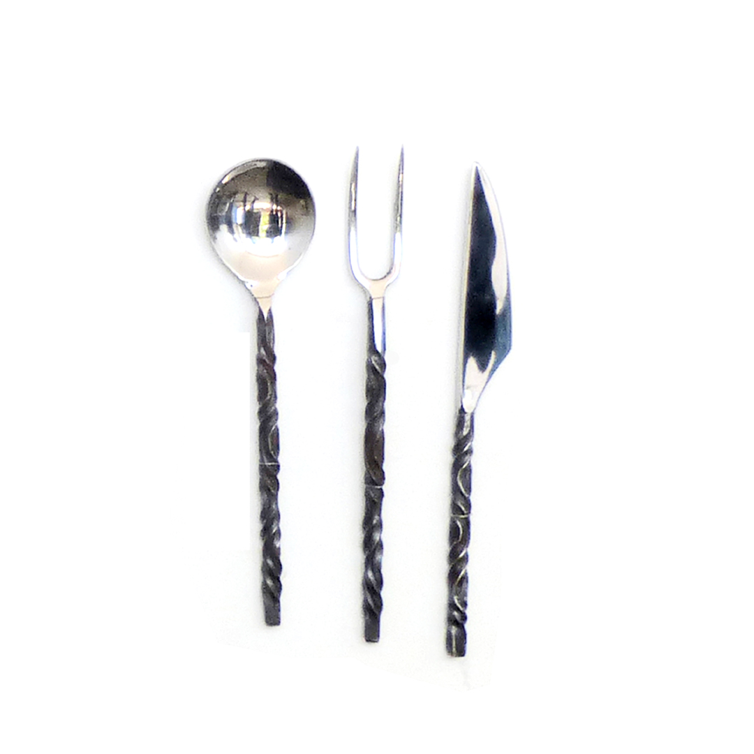Forged Iron Viking Cutlery Set #3292