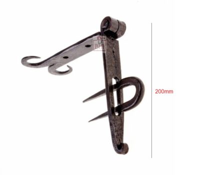 Hand Forged Iron Hasp & Spandle 200mm #3323 - Image 2