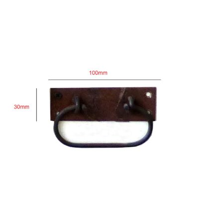 Hand Forged Iron Trunk Chest Pull Handle 100mm #3327 - Image 2