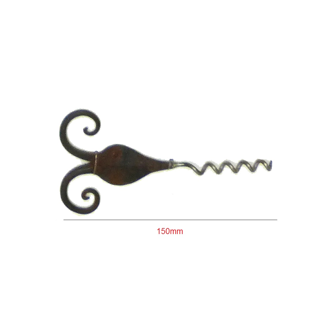 Forged Iron Cork Opener 150mm #3384 - Image 2