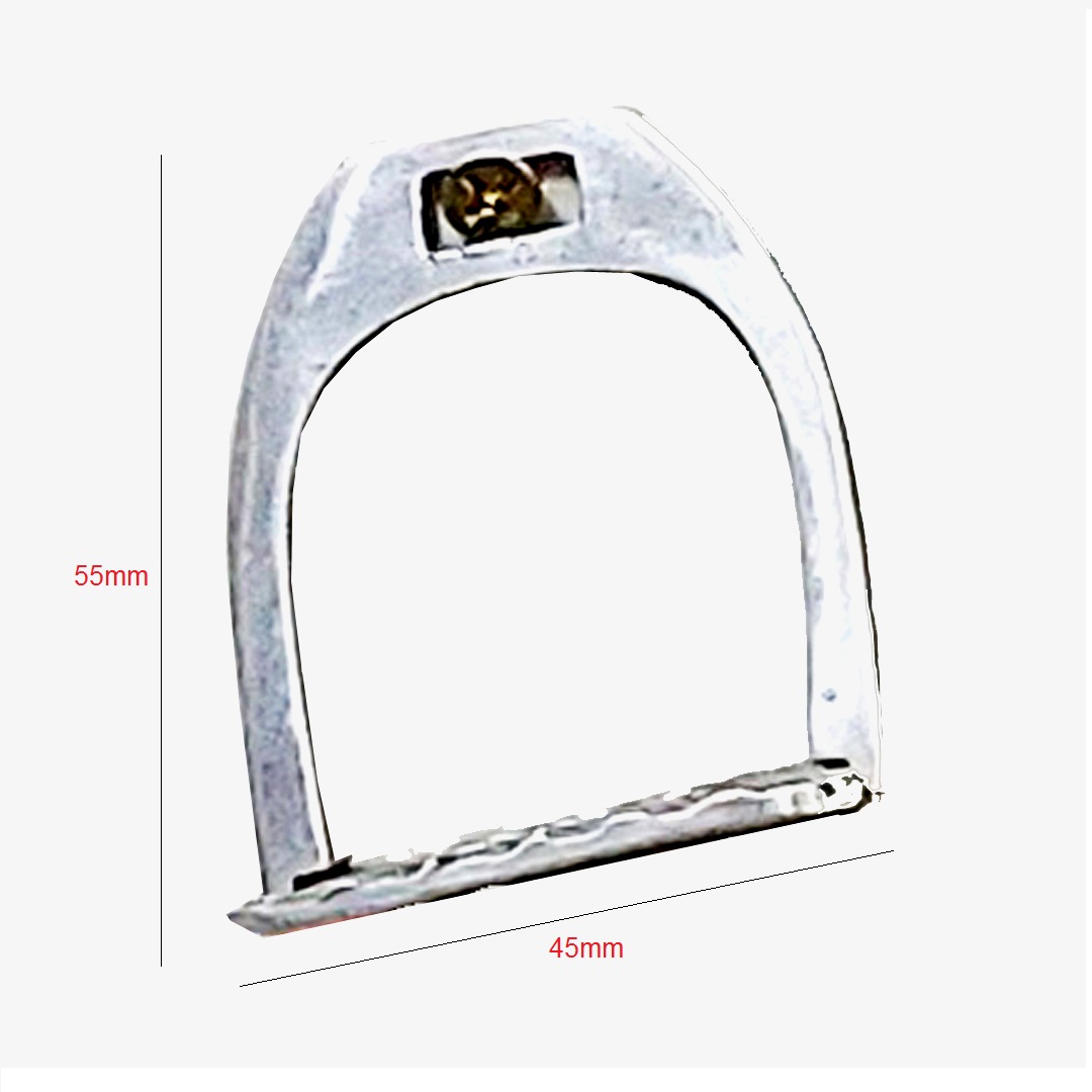 Aluminum Horse Saddle Miniature 45x55mm #3567 - Image 2