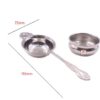 Brass Tea Strainer Decorative Handle with Drop-Dip Cup 195mm #3799 Nostalgic design - Image 2