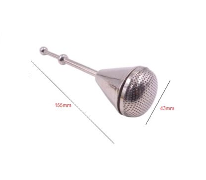 Brass Herbal Tea Diffuser Strainers 155x43mm #3807 Chrome Polished - Image 2