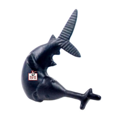 CAST IRON DOLPHIN KNOB 75mm #3866 (Set of 6 Pcs)