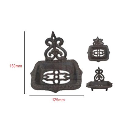 Cast Iron Soap Dish Vintage 150x100x125mm #5027 - Image 2