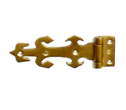 Brass Decorative Hinge suitable for Trunk / Box & Cabinets Moustache design 120mm #611