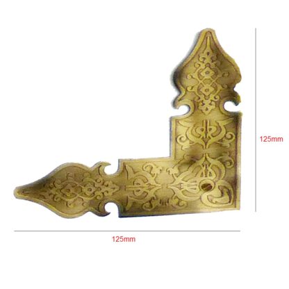 Sheet Brass Corner-L Gumbad 125x125mm #615 - Image 2