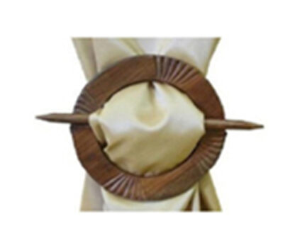 WOOD CURTAIN TIE BACK #6372