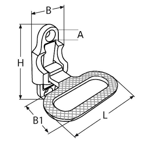 BRASS TOE-STEP BOAT HARDWARE 125mm #2935 - Image 2