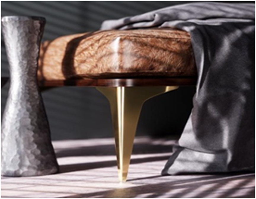 BRASS SOFA LEG 4",6",8",9" #3476 - Image 2