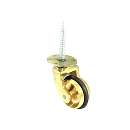 Brass Screw  Plate Castor 38mm #3512