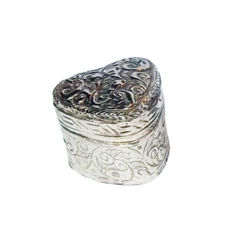 Brass Jewelry Box-Heart Shape 50mm #MD-026