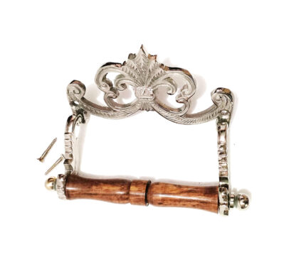 Brass Toilet Paper Holder Retro Collections Toilet roll Holder Victorian Vintage Edwardian Novelty Nickle Finish #6329
